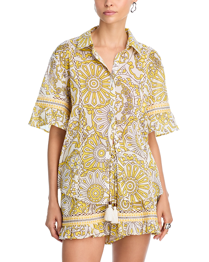 Ramy Brook Violette Swim Cover-Up Shirt