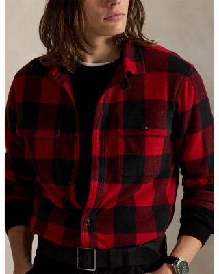 Plaid Knit Flannel Overshirt