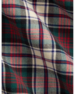 Classic Fit Plaid Oxford Camp Shirt