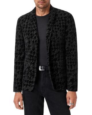 Kal Houndstooth Knit Blazer