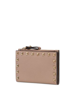 Rockstud Zip Card Case