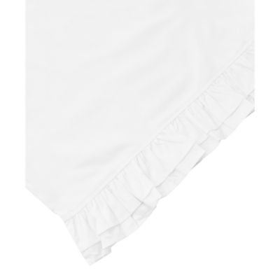 Double Ruffle Percale Sheet Set, Twin