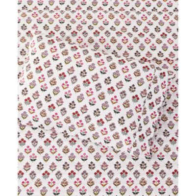 Sumita Floral Percale Sheet Set, King
