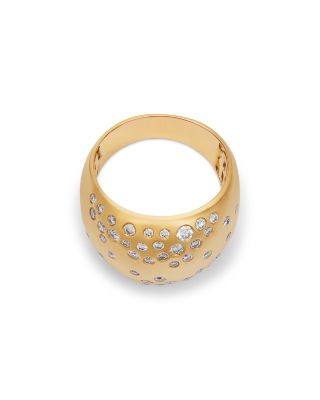 Scattered Diamond Ring in 14K Yellow Gold, 0.80 tcw