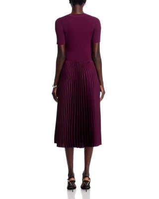 Fadridi Pliss&amp;eacute; Skirt Midi Dress
