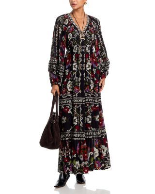 Rococo Flowers Maxi Dress