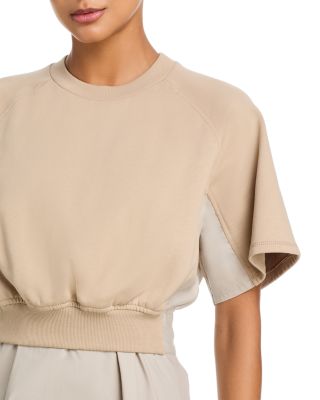 Short Sleeve French Terry Combo Dress