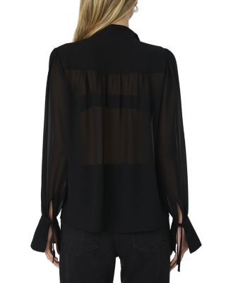 Eden Tie Neck Long Sleeve Blouse 