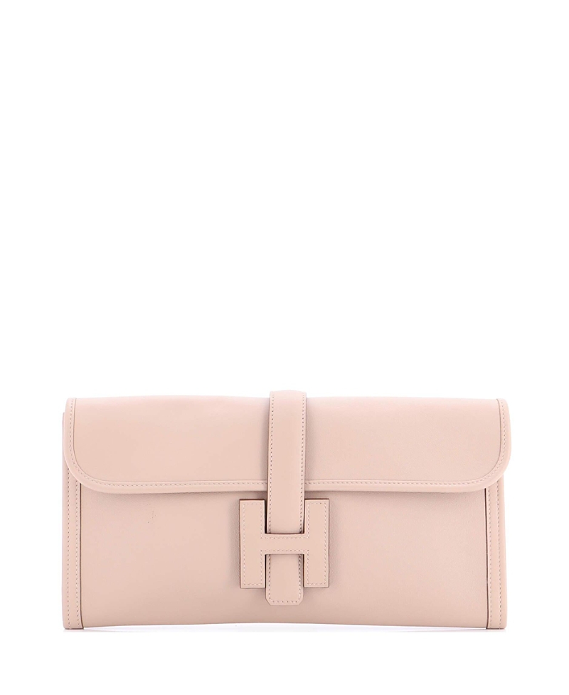 Click to view more detailed imagery on our partner's website Pre-owned Pre-owned Hermes Hermes 29 Jige Elan Clutch Swift In Neutral