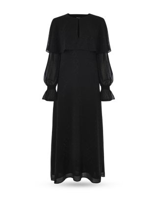 Cape Midi Dress