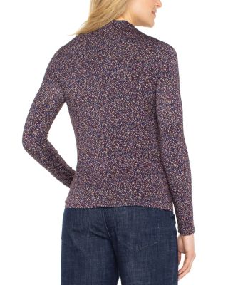 Mock Neck Gathered Top