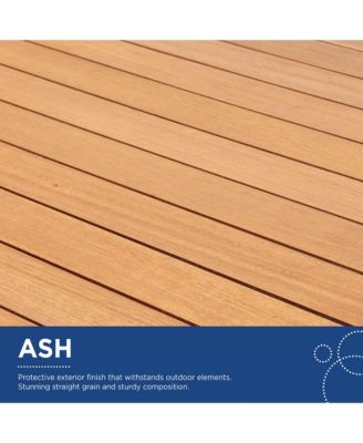 Viewscape Outdoor Patio Ash Wood Jack and Jill Chair, Set of 2