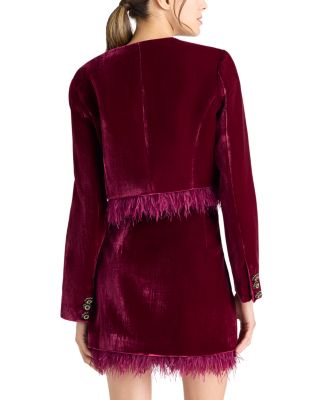 Evelina Feather Hem Jacket