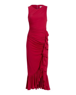 Fatima Ruffled Midi Dress