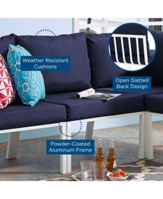 Riverside Outdoor Patio Aluminum Armless Chair