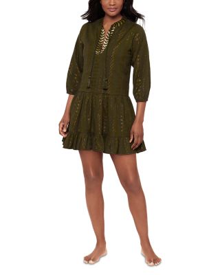 Jacquard Swim Cover-Up Beach Dress