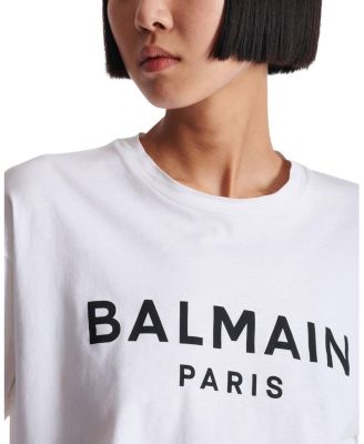  T-Shirt With Balmain Paris Print