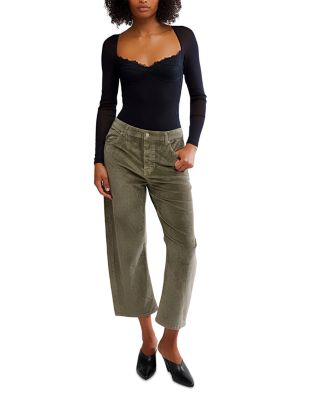 Suddenly Fine Lace Trim Bodysuit