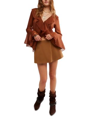 Paradise Found Faux Suede Skirt