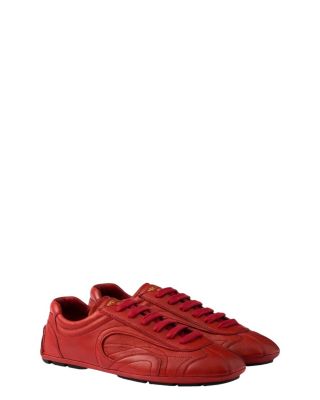 Men's Montecarlo Re-Edition 2005 Antiqued Nappa Leather Sneakers in Red