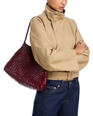 Santa Maria Woven Leather Shoulder Bag