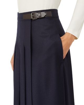 Fastoso Wool Blend Flannel Wrap Skirt