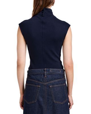 Zane Brushed Rib Turtleneck Top