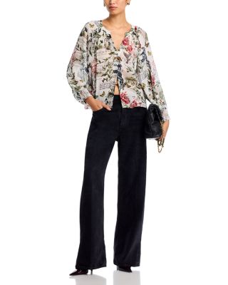 Thalia Button Front Blouse