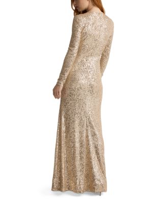 Stretch Sequin Paillette Gown
