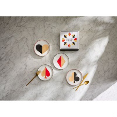 Dealer's Choice Canape Plates, Set of 4