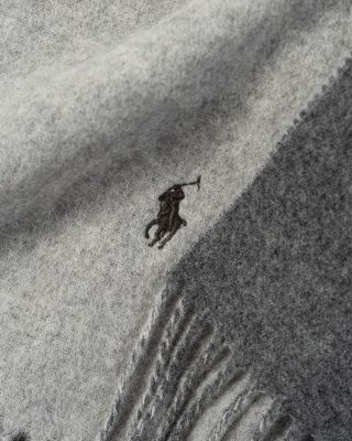 Polo Ralph Lauren Wool Cashmere Blend Double Sided Scarf
