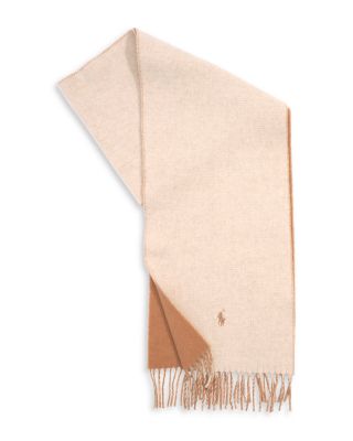 Wool Cashmere Blend Double Sided Scarf