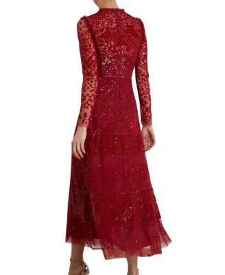 Aurora Long Sleeve Ballerina Midi Dress