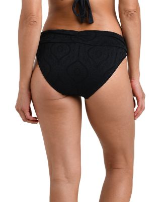 Mantra Halter Goddess Tankini Top & Mantra Medallion Shirred Band Hipster Bikini Bottom