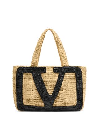 Viva Superstar Large Raffia Shopping Tote Bag
