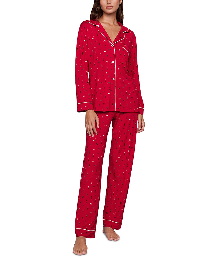 Eberjey Gisele Printed Long Pajama Set