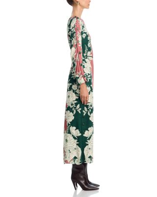 Pink Garden Midi Dress