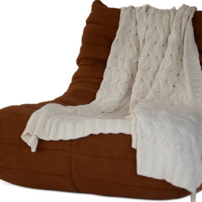 Chunky Cable Throw Blanket