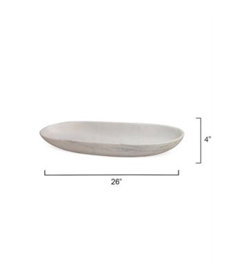 Long Oval Marble Bowl