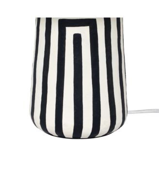  Minori Striped Papier Mache Table Lamp