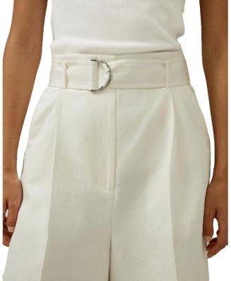 Chic Silk-Linen Blend Bermuda Shorts