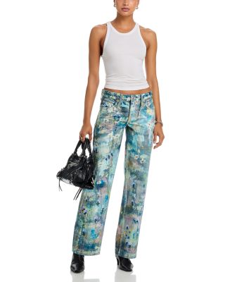 We The Free Tennessee Low Rise Illusions Jeans in Floral Canvas