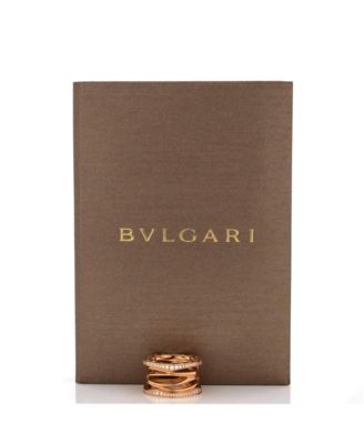  B.Zero1 Design Legend Zaha Hadid Four Band Ring 18K Rose Gold with Diamonds