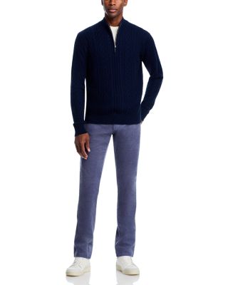 Crescent Ridge Cable Knit Quarter Zip Sweater