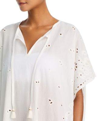 Bandana Embroidered Caftan Swim Cover-Up