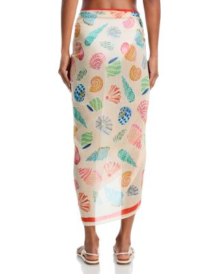 Sea Shells Sarong Swim Cover-Up