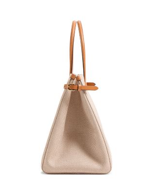 Antibes Medium VLogo Canvas Shopping Convertible Tote Bag