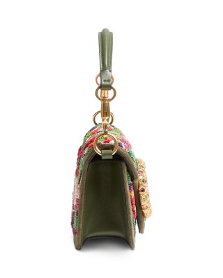Locò Small VLogo Flower Beaded Convertible Shoulder Bag