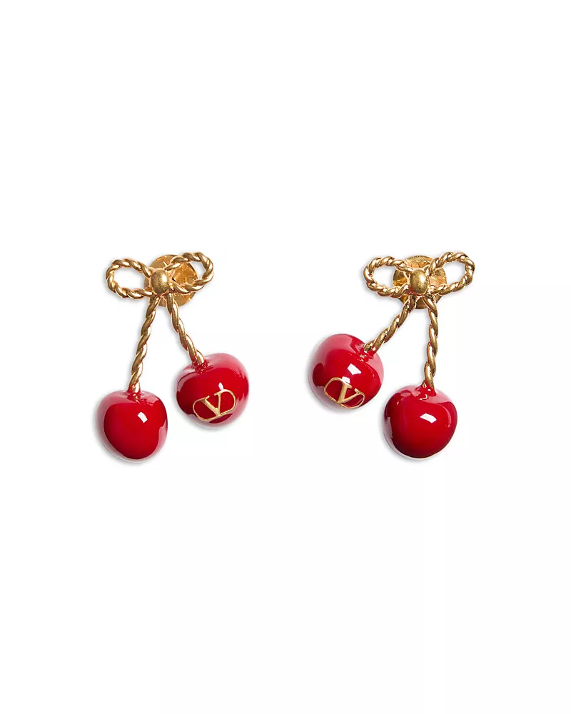 Valentino Garavani Cherry Drop Earrings, 1.2L