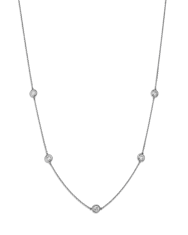 Bloomingdale's Fine Collection Diamond Bezel Station Necklace in 14K Gold, 1.0 tcw